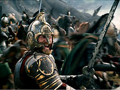 King Theodon at the Battle of Pelinor Fields